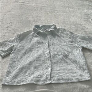 Stars Above Soft white Button-Down Shirt
